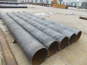 Rust removal technology for large-diameter spiral steel pipes