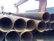 Maintenance method of large diameter straight seam steel pipe